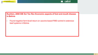 When is foot-and-mouth disease vaccination profitable in endemic settings?