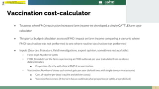 When is foot-and-mouth disease vaccination profitable in endemic settings?