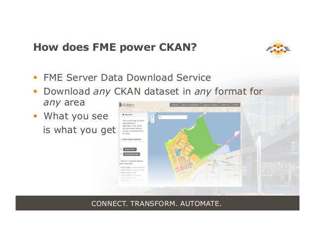FME Powers CKAN Open Data Portal