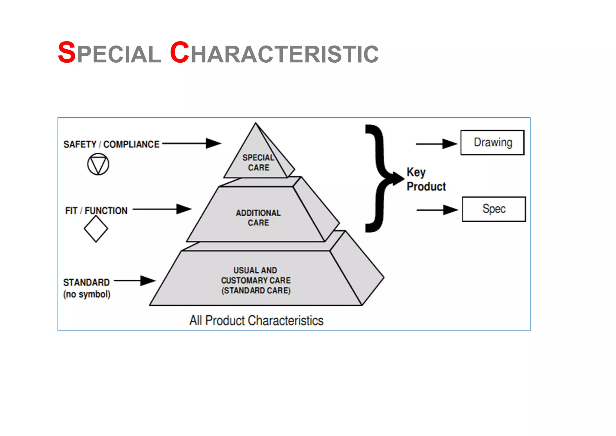 SPECIAL CHARACTERISTIC
 