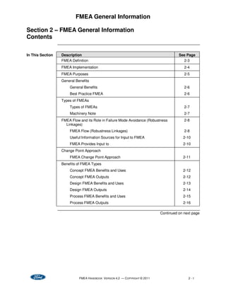 Comprehensive FMEA Handbook with Robustness Linkages for Automotive ...