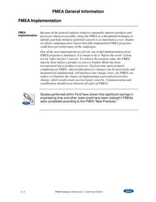 Comprehensive FMEA Handbook with Robustness Linkages for Automotive ...