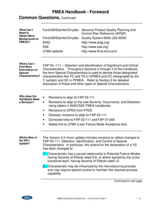 Comprehensive FMEA Handbook with Robustness Linkages for Automotive ...