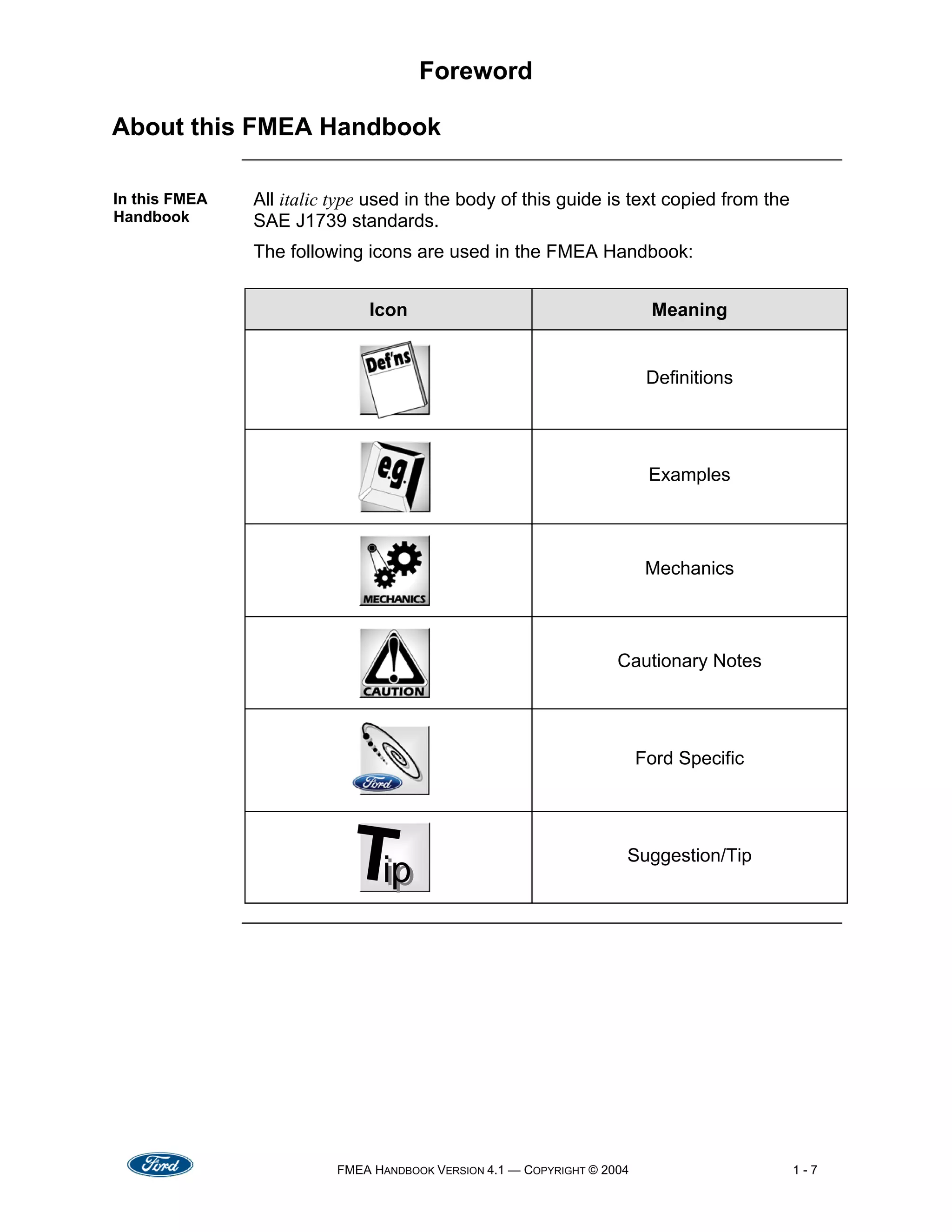 Fmea Handbook V4.1[1][1] | PDF