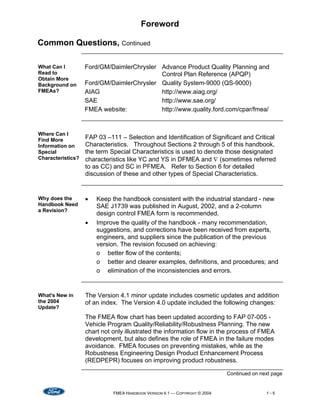 Fmea Handbook V4.1[1][1] | PDF