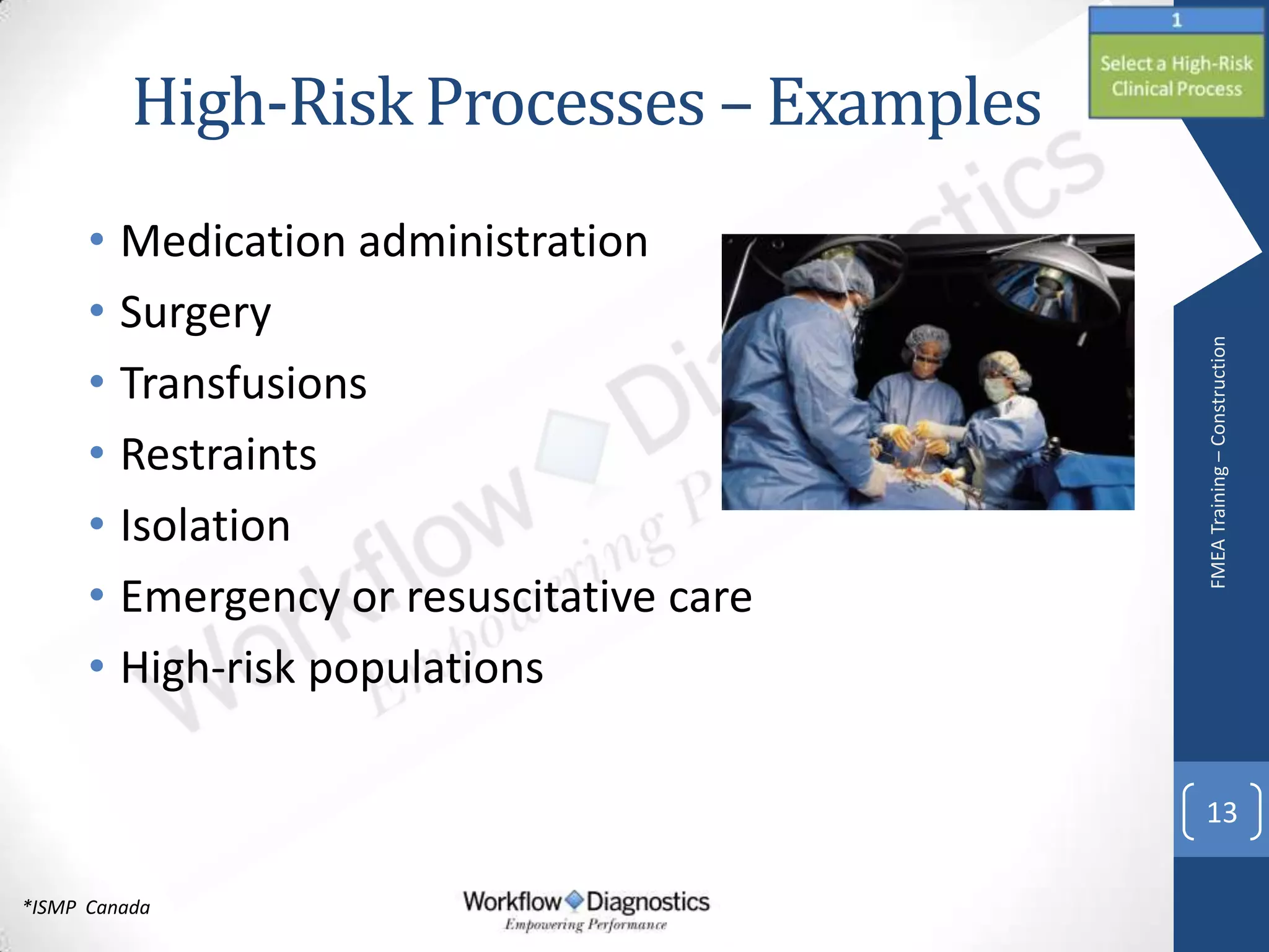 FMEA training for Healthcare - Sample | PDF