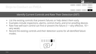 Existing Control Score Thinking Ahead: How FMEA Keeps Processes Safe | PDF