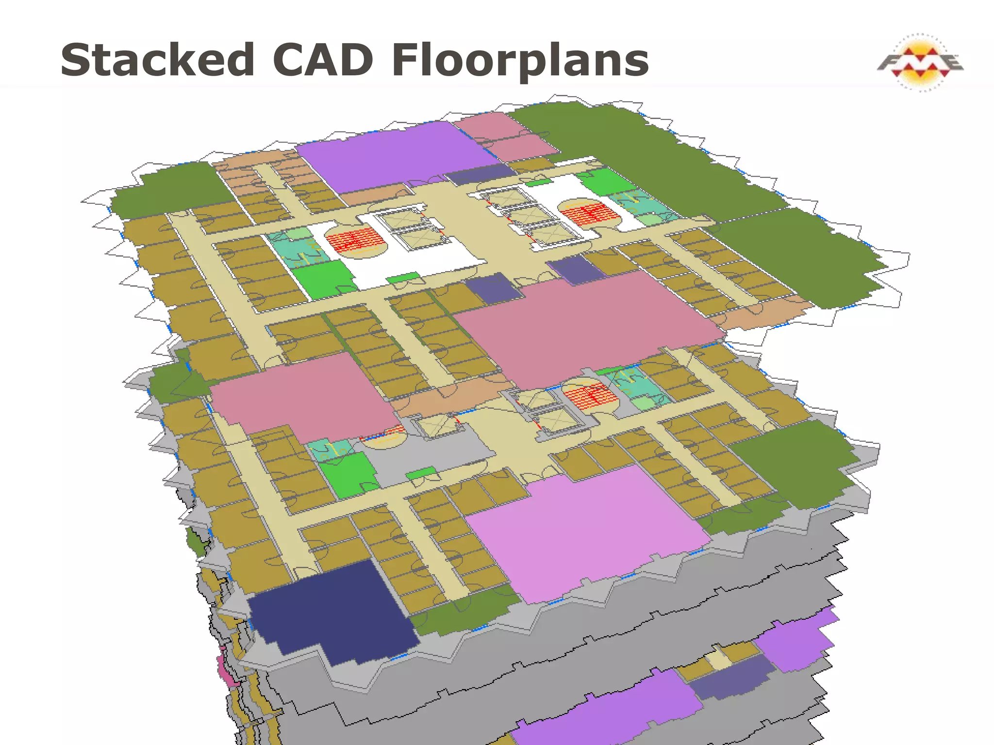 Stacked CAD Floorplans
 