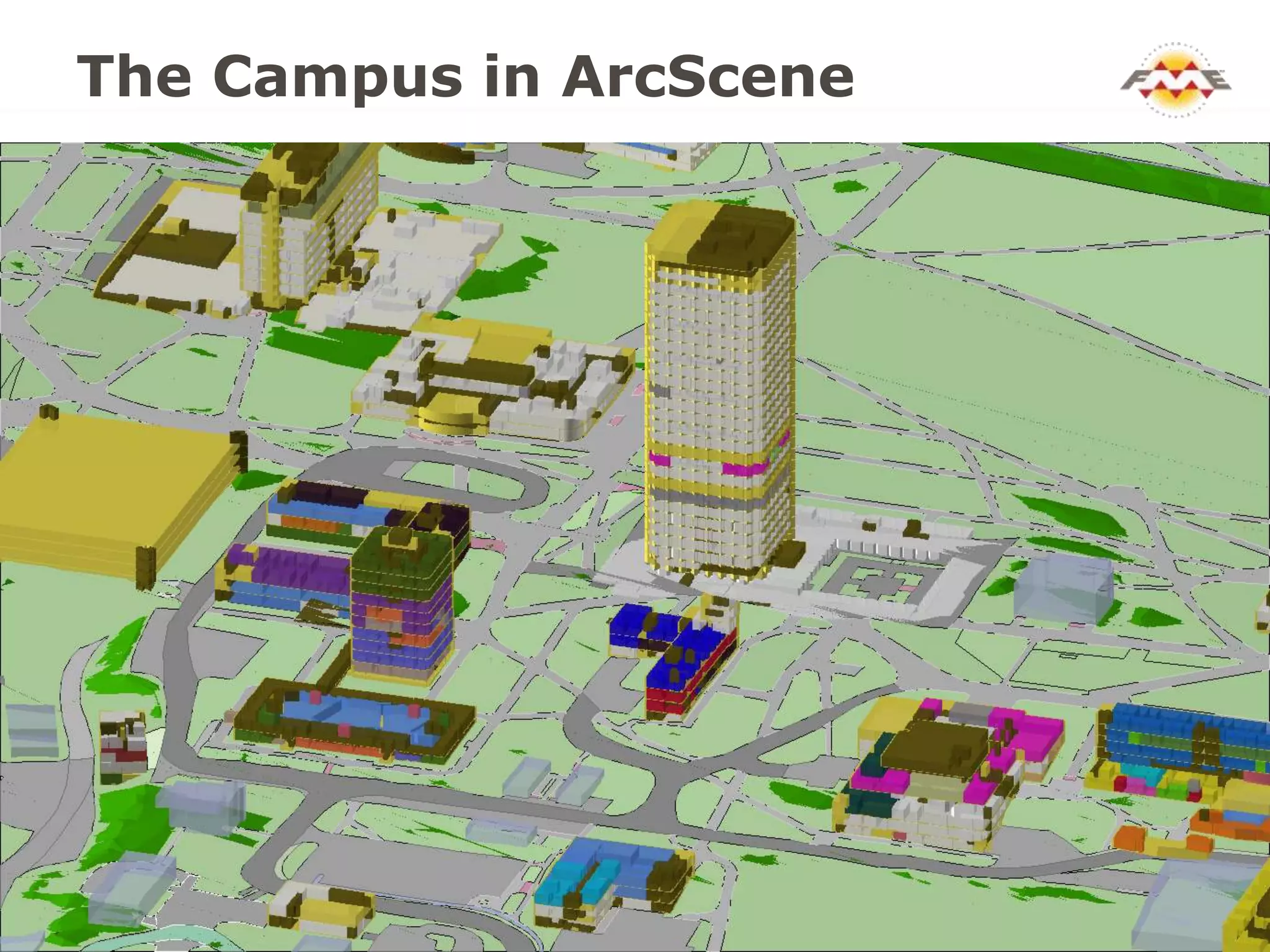 The Campus in ArcScene
 