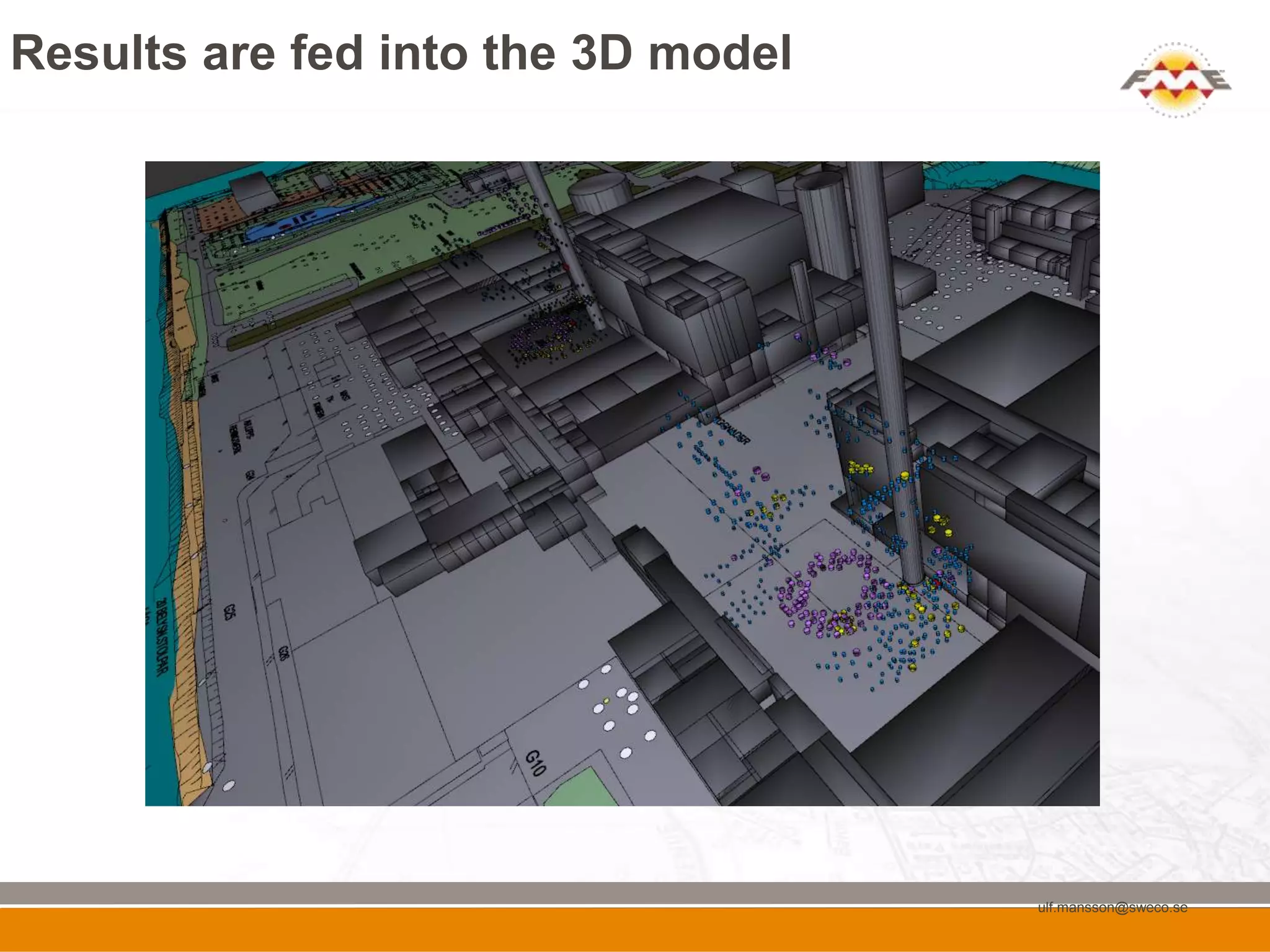 Results are fed into the 3D model




                                    ulf.mansson@sweco.se
 