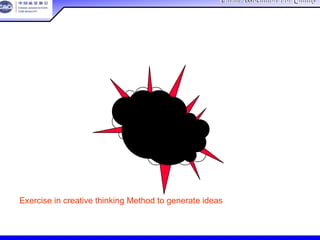 China Association For QualityChina Association For Quality
CQA – All Rights ReservedCQA – All Rights Reserved Donlim FMEA Training 6/10-6/12 , 2005
Exercise in creative thinking Method to generate ideas
通过创造性思维找到解决办法的练习
头脑风暴
 
