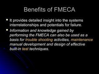 FMECA.ppt risk analysis techniques for management | PPT