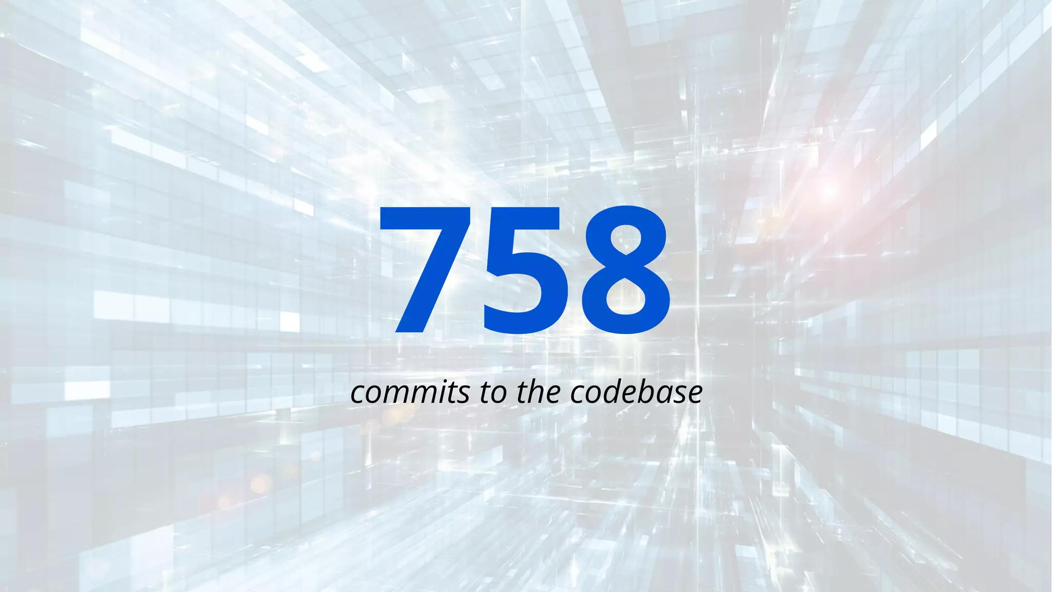 758
commits to the codebase
 
