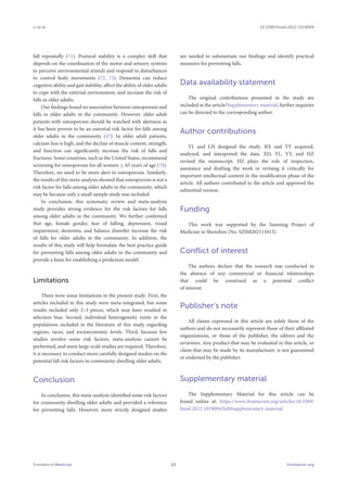 Risk factors for falls among community-dwelling older adults | PDF