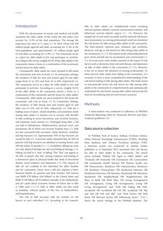 Risk factors for falls among community-dwelling older adults | PDF