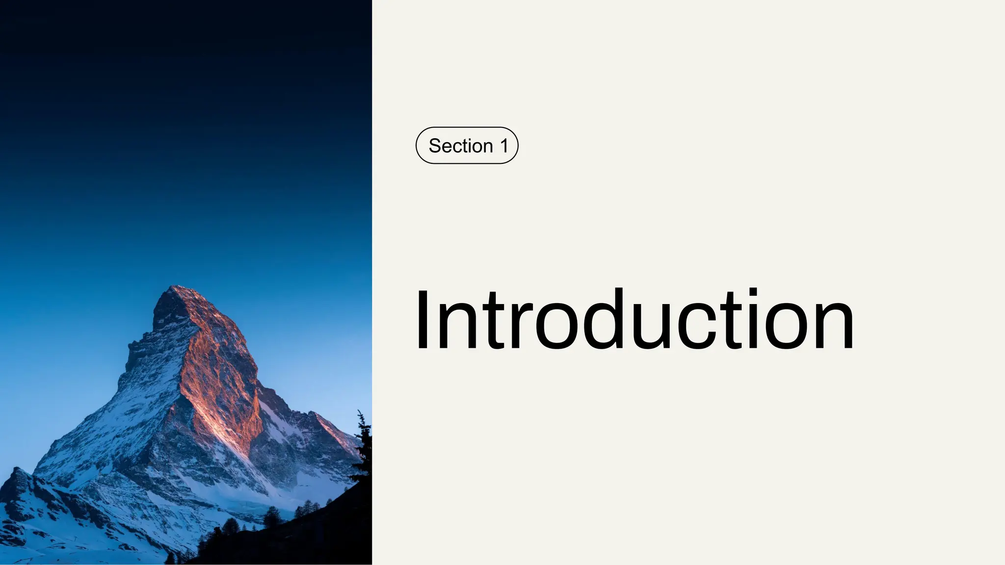 Introduction
Section 1
 