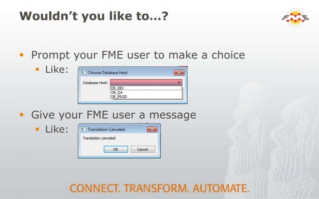 FME GUI Widgets | PPTX
