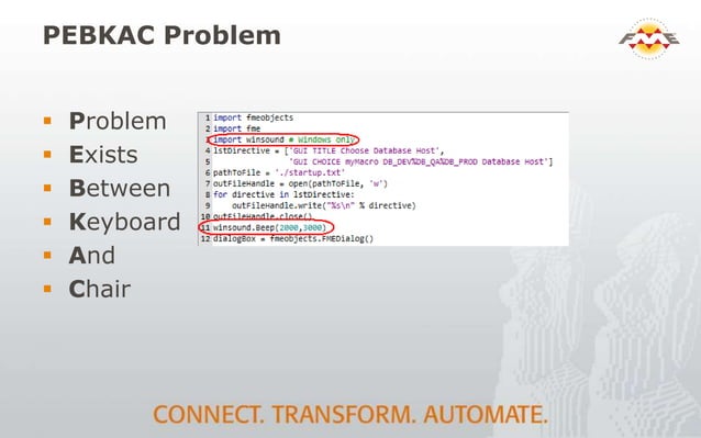 FME GUI Widgets | PPTX