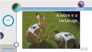 Primeira parte
SLOW Networking
Estratégia
CASE
A lebre e a
tartaruga
 