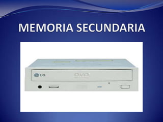 CARACTERISTICA DEL ALMACENAMIENTO SECUNDARIAINTRODUCCIONLA MEMORIA ES UNO DE LOS PRINCIPALES RECURSOS DE LA COMPUTADORA, AUNQUE ACTUALMENTE LA MAYORÍA DE LOS SISTEMAS DE CÓMPUTO CUENTAN CON UNA ALTA CAPACIDAD DE MEMORIA, DE IGUAL MANERA LAS APLICACIONES ACTUALES TIENEN TAMBIÉN ALTOS REQUERIMIENTOS DE MEMORIA, LO QUE SIGUE GENERANDO ESCASEZ DE MEMORIA EN LOS SISTEMAS MULTITAREA Y/O MULTIUSUARIO.