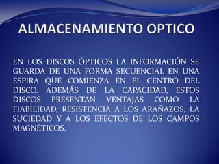 TIPOS DE MEMORIA PRINCIPAL