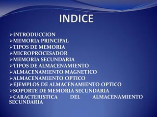 INDICEINTRODUCCION