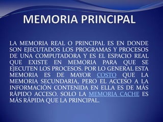TIPOS DE MEMORIA