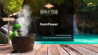 NamPower
Francois Binneman,
Senior Operational Analyst Namibia
 