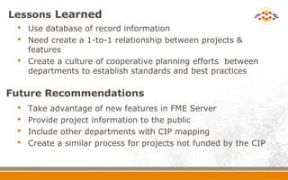 Mapping Capital Improvement Program Projects at the City of Austin | PPT