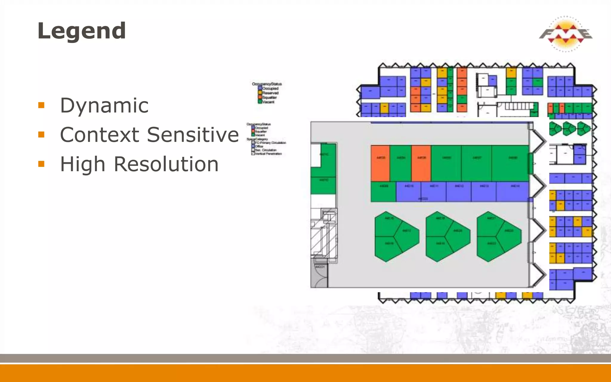 Legend
 Dynamic
 Context Sensitive
 High Resolution
 