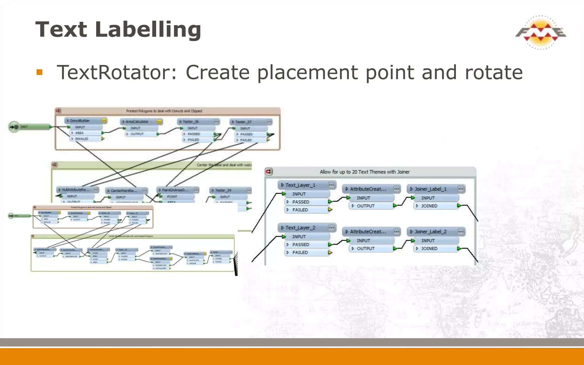 Text Labelling
 TextRotator: Create placement point and rotate
 