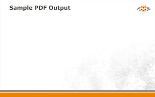 FME Server for High Quality On-Demand PDF Printing | PPTX