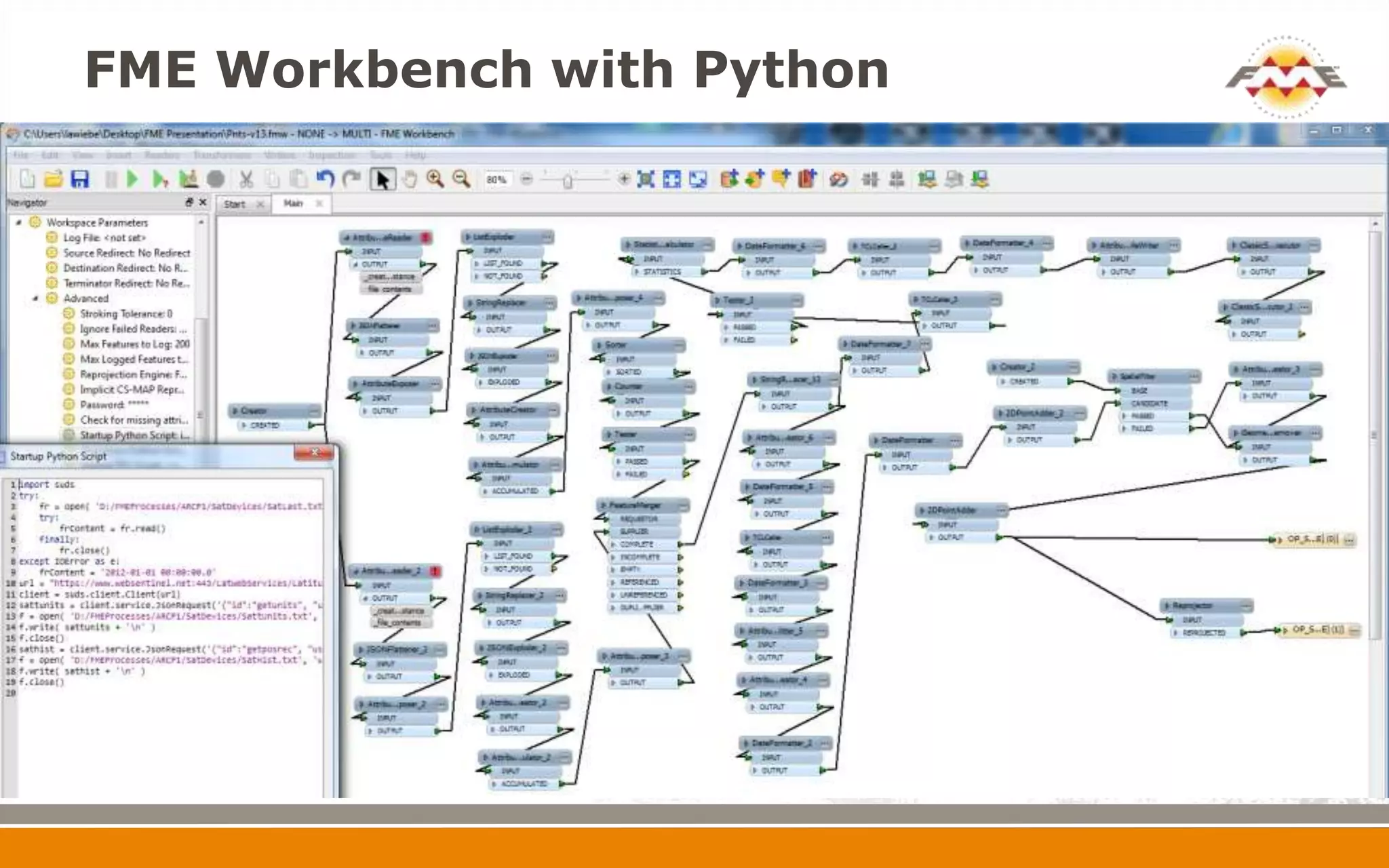 FME Workbench with Python
 