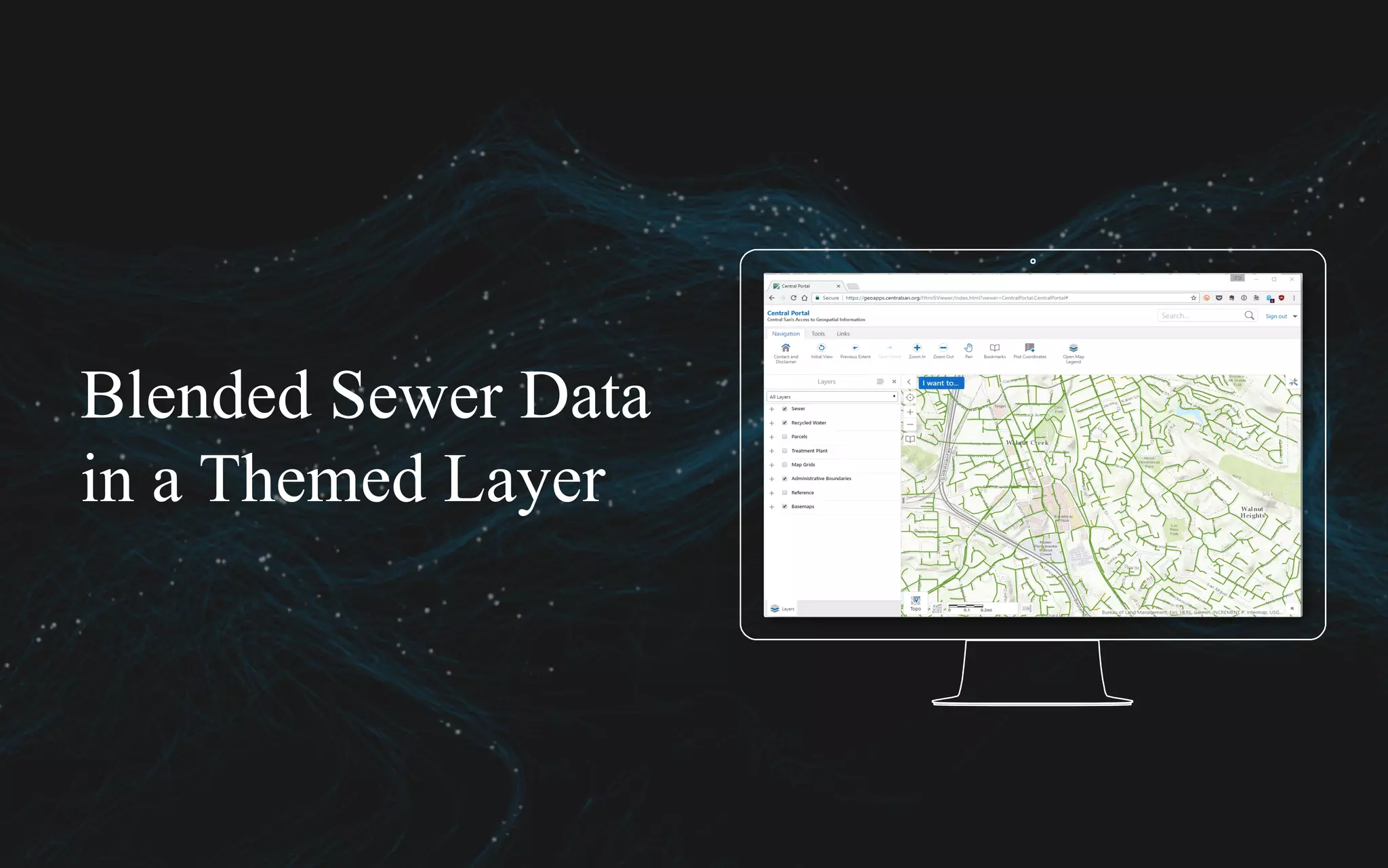 Blended Sewer Data
in a Themed Layer
Place your screenshot here
 