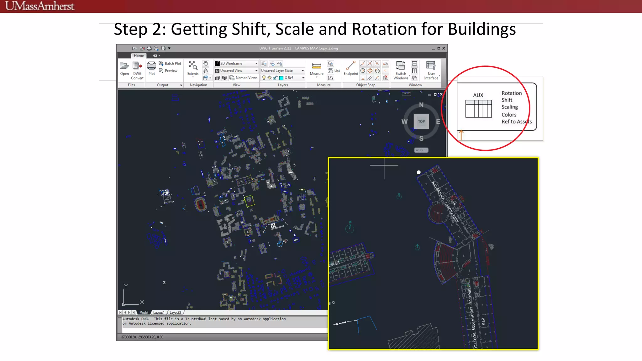 Step 2: Getting Shift, Scale and Rotation for Buildings
 
