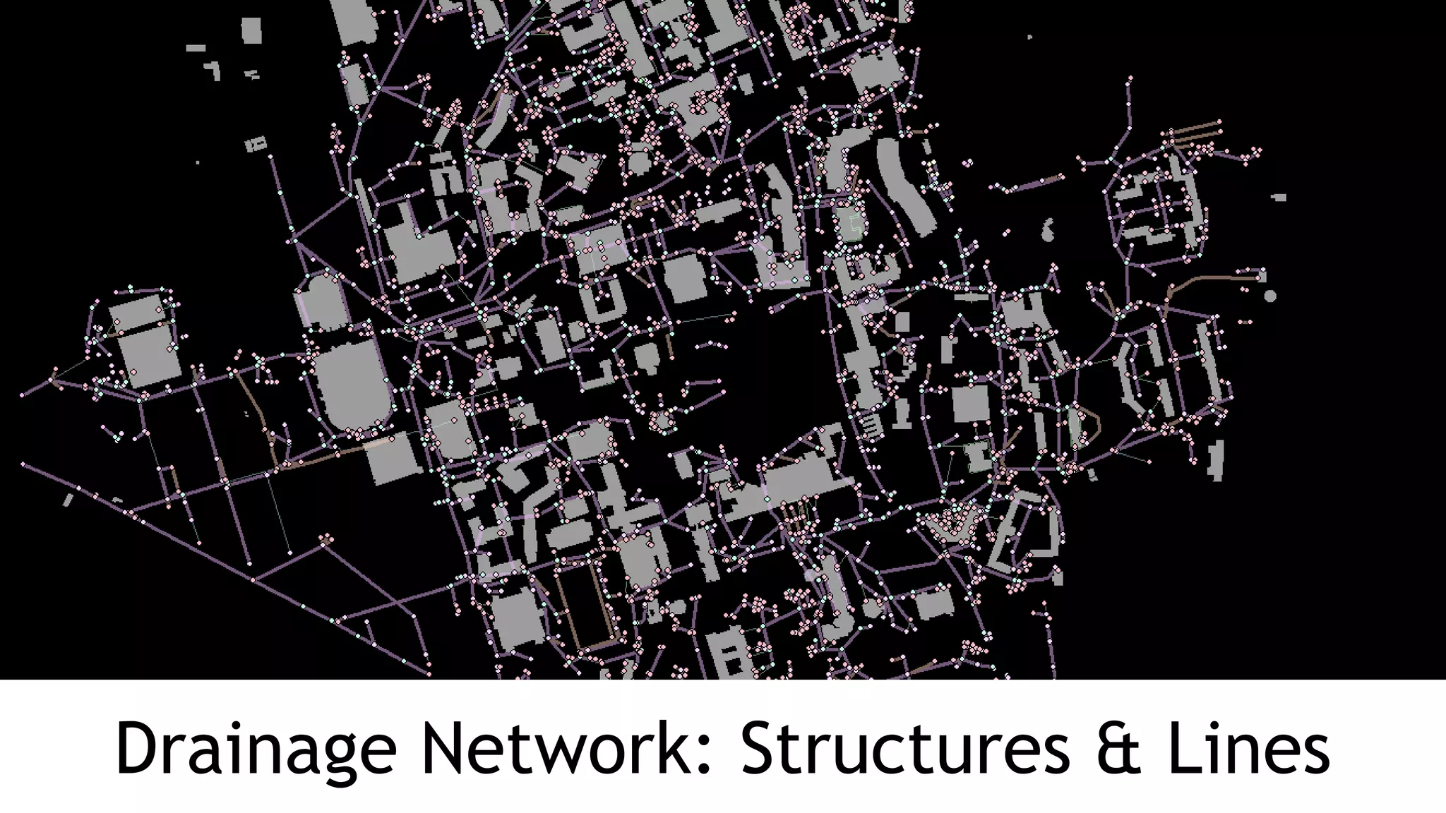Drainage Network: Structures & Lines
 