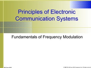 McGraw-Hill © 2008 The McGraw-Hill Companies, Inc. All rights reserved.
Principles of Electronic
Communication Systems
Fundamentals of Frequency Modulation
 