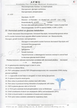 FMGE Notes - Biochemistry