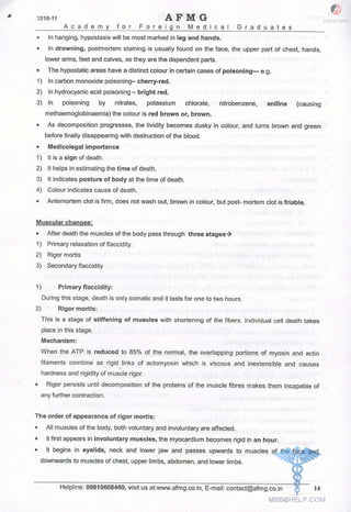 FMGE Notes - Forensic Medicine