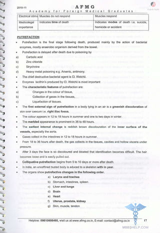 FMGE Notes - Forensic Medicine