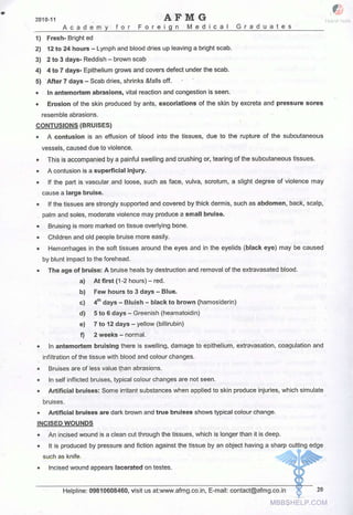 FMGE Notes - Forensic Medicine