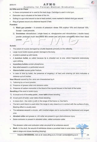 FMGE Notes - Forensic Medicine