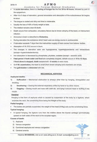 FMGE Notes - Forensic Medicine