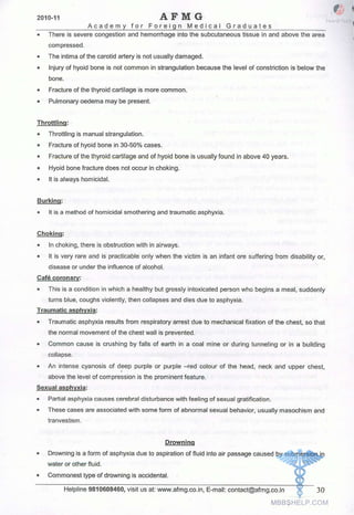 FMGE Notes - Forensic Medicine