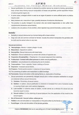 FMGE Notes - Forensic Medicine