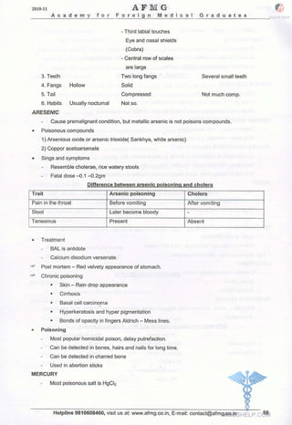 FMGE Notes - Forensic Medicine