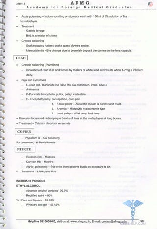 FMGE Notes - Forensic Medicine