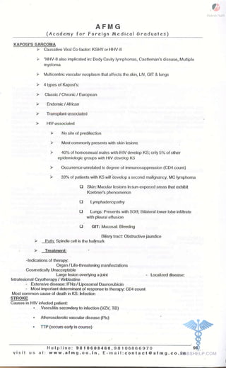 FMGE Notes - General Medicine