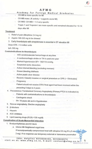 FMGE Notes - General Medicine