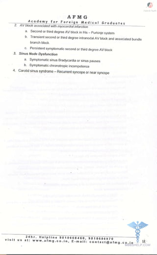 FMGE Notes - General Medicine